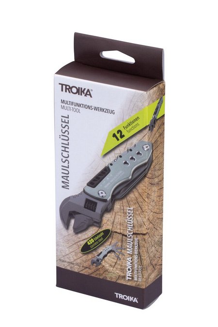 Alicate Troika Tol44/Gy Multiherramienta Para Bolsillo 12 Herramientas Gris