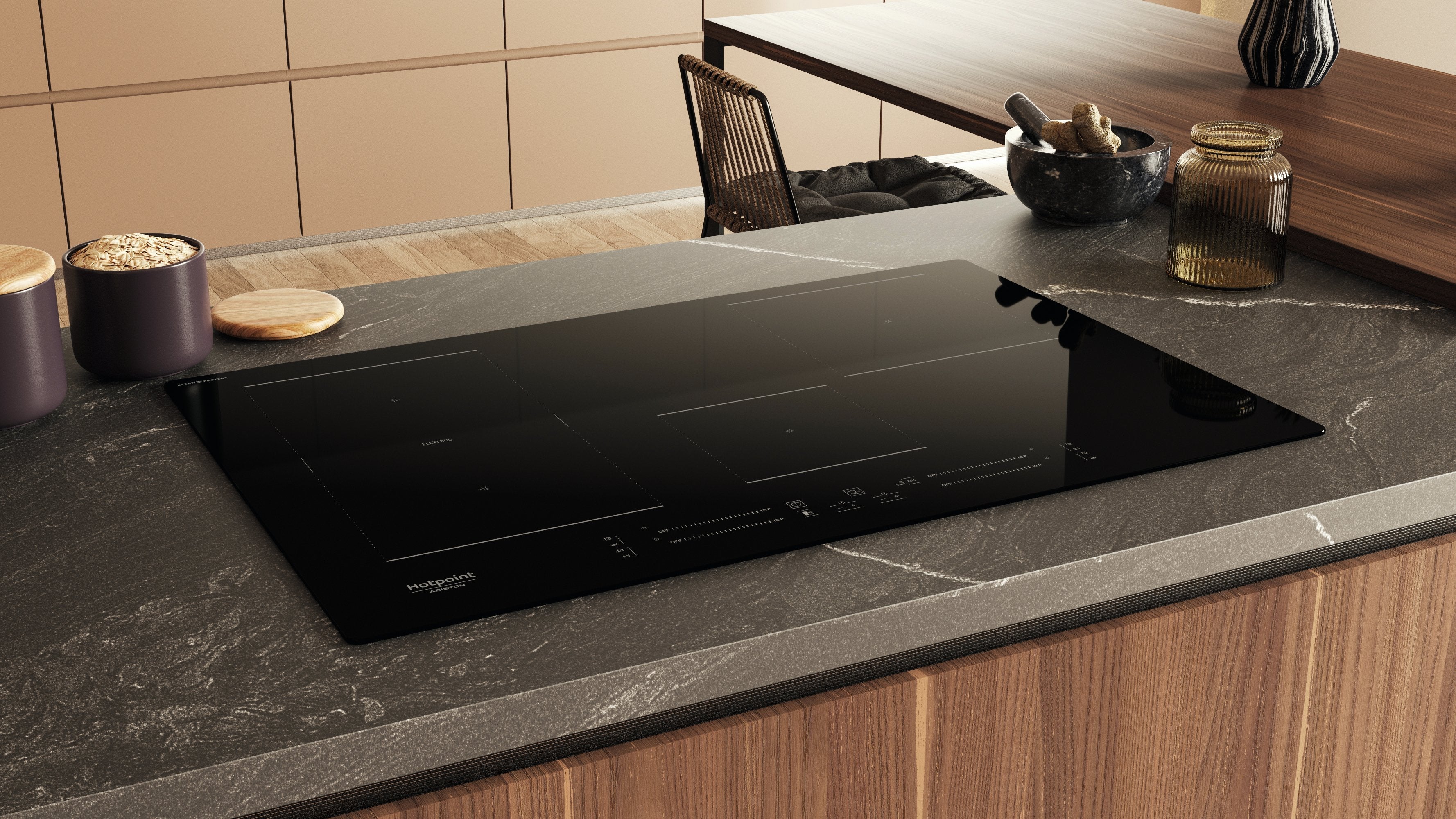 EAN 8050147662267 - Hotpoint HS 1377C CPNE Negro Integrado 77 cm Con placa de inducción 4 zona(s) imagen 4