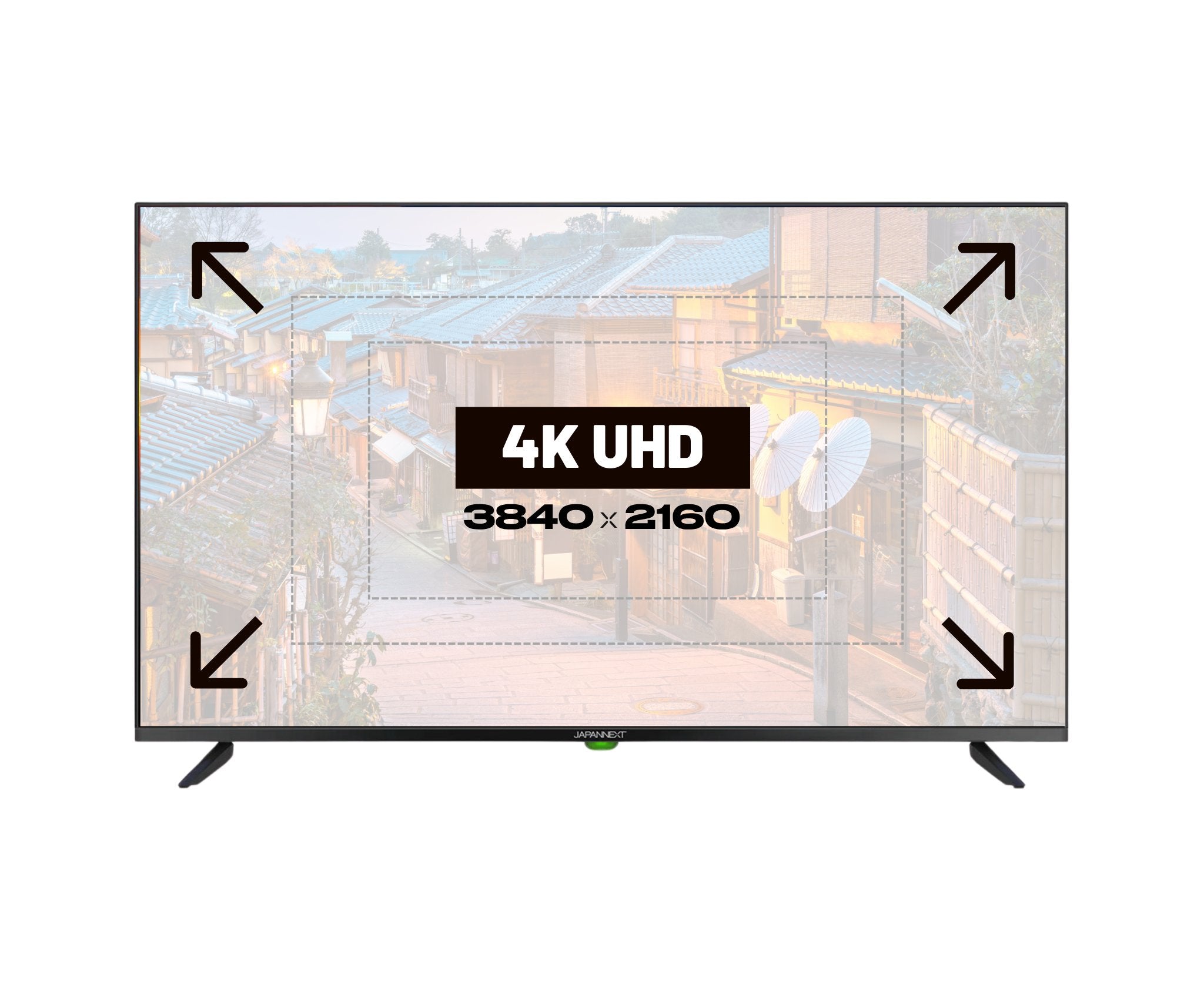 Monitor  Japannext Jn-Ips430uhd60f  43" 3840 X 2160 Pixeles 4k Ultra Hd Lcd Negro