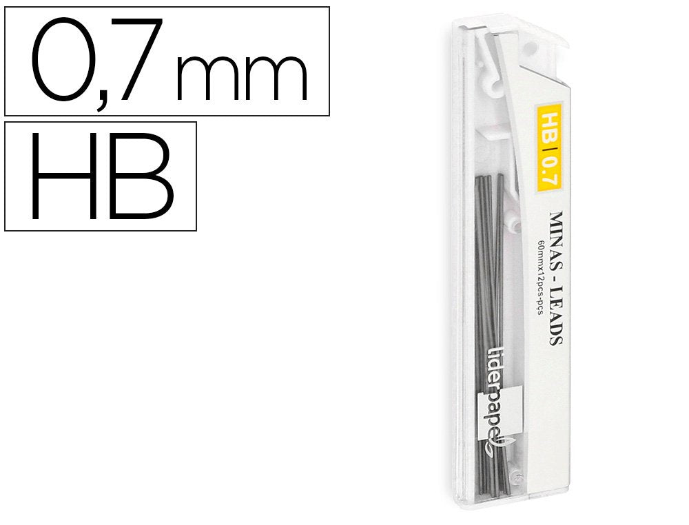 EAN 8423473358225 - Liderpapel MG02 mina de repuesto HB Gris imagen 1