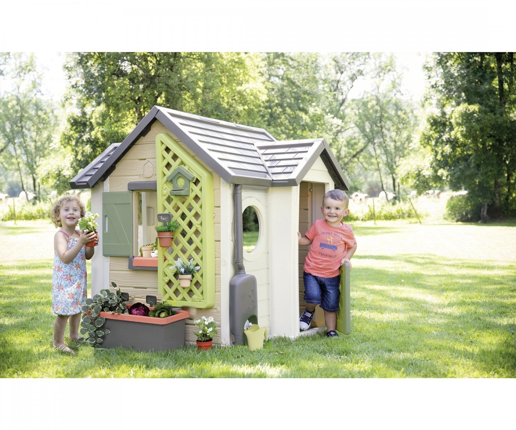 Smoby Life Spielhaus Accesorios Barril De Lluvia, Equipo De Juego De Jardín 7600810924