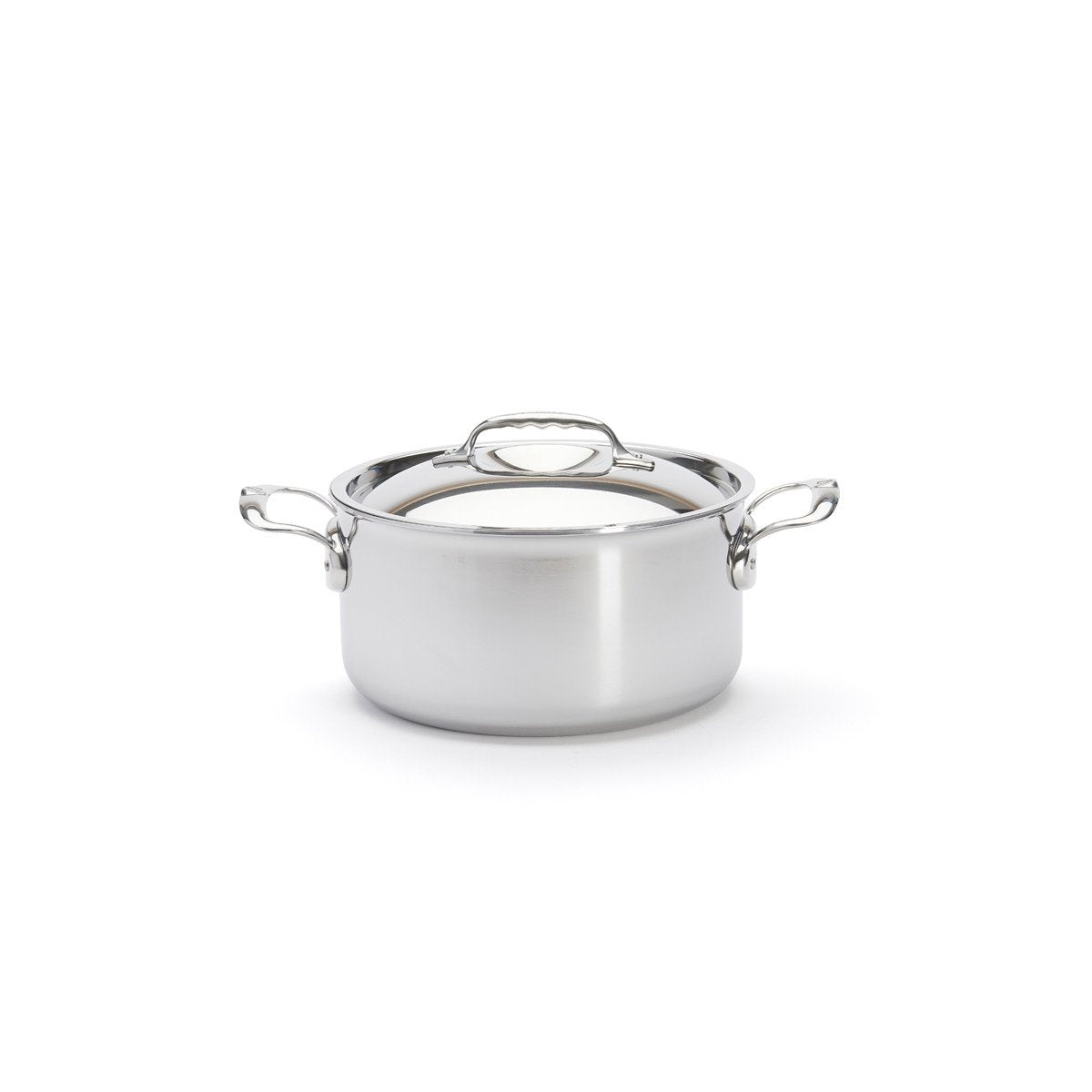 De Buyer Affinity Saucepot Stainless Steel With Lid 24 Cm