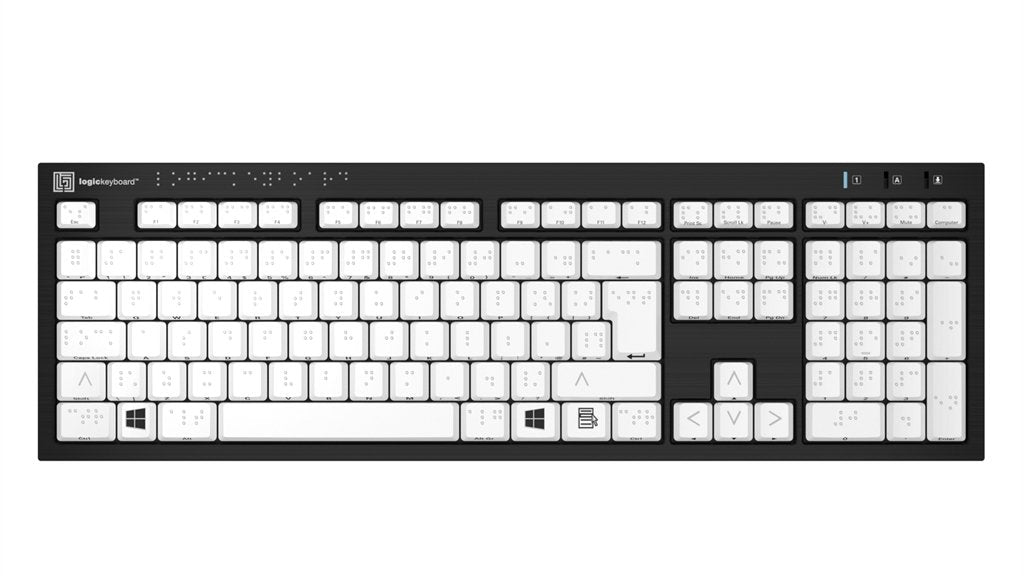 Logickeyboard Braille Nero Slim Fr (Pc)
