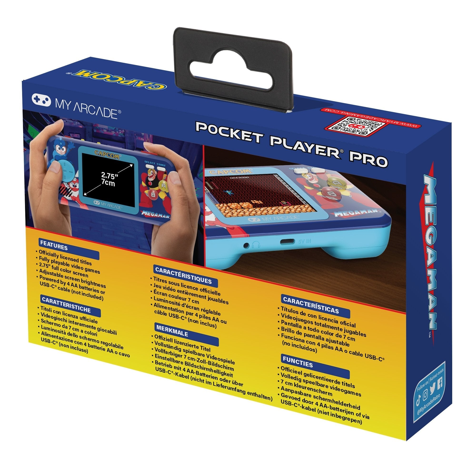 My Arcade Pocket Player Pro Megaman 6 Games Dgunl-4191
