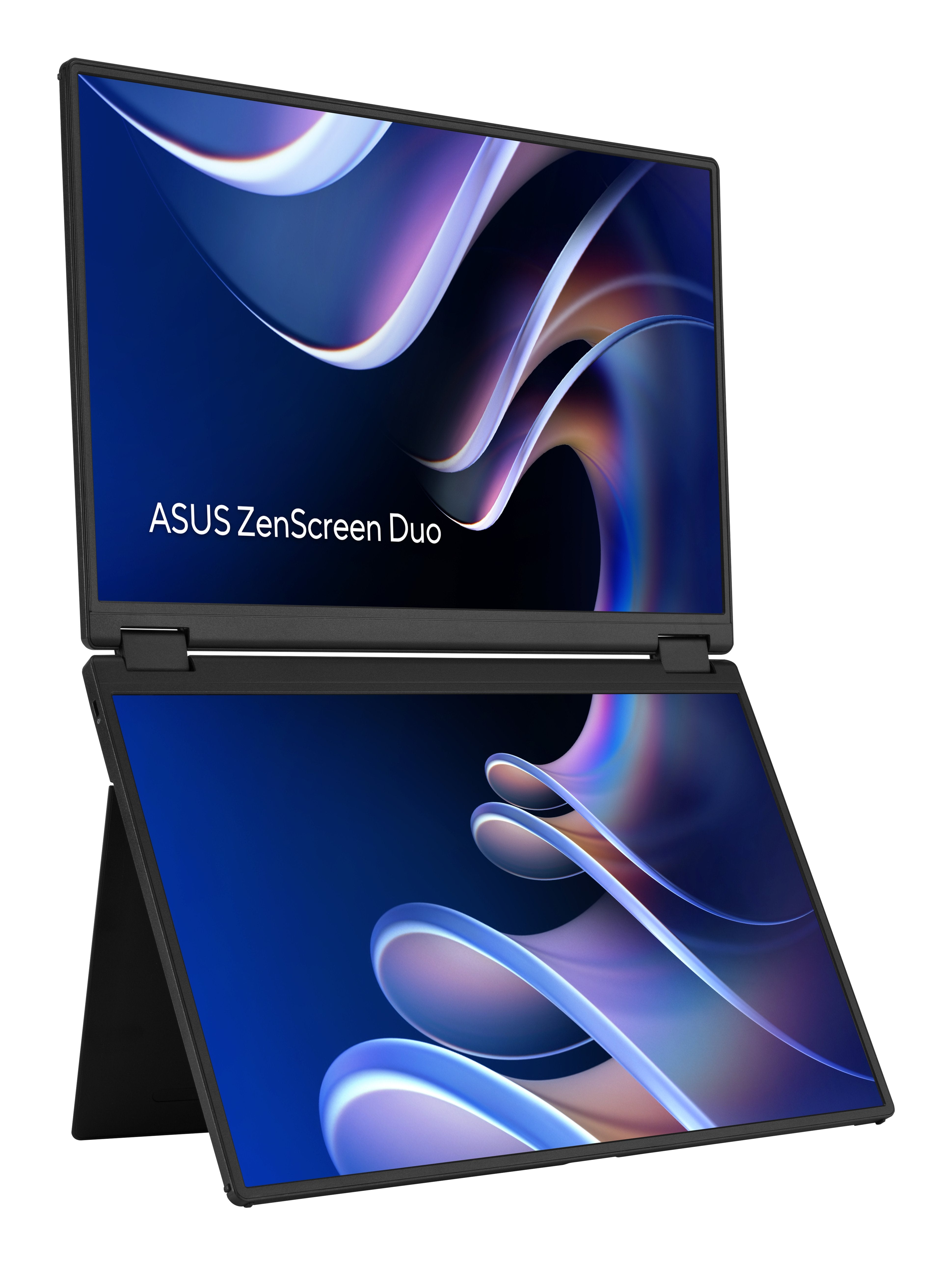 Asus Zenscreen Duo Mb14fcd (71 Cm (14 Zoll), Negro, 2xwuxga, 360 Grad Faltbar, Dual 14" Usb-C, Mini-Hdmi) 90lm0cz1-B01n71