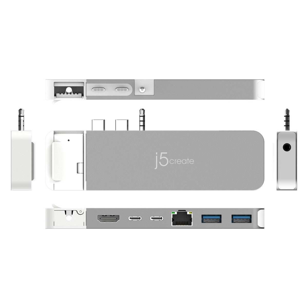 J5create Jcd395-N Concentrador 4k60 Elite Pro Usb4® Con Equipo Magsafe®