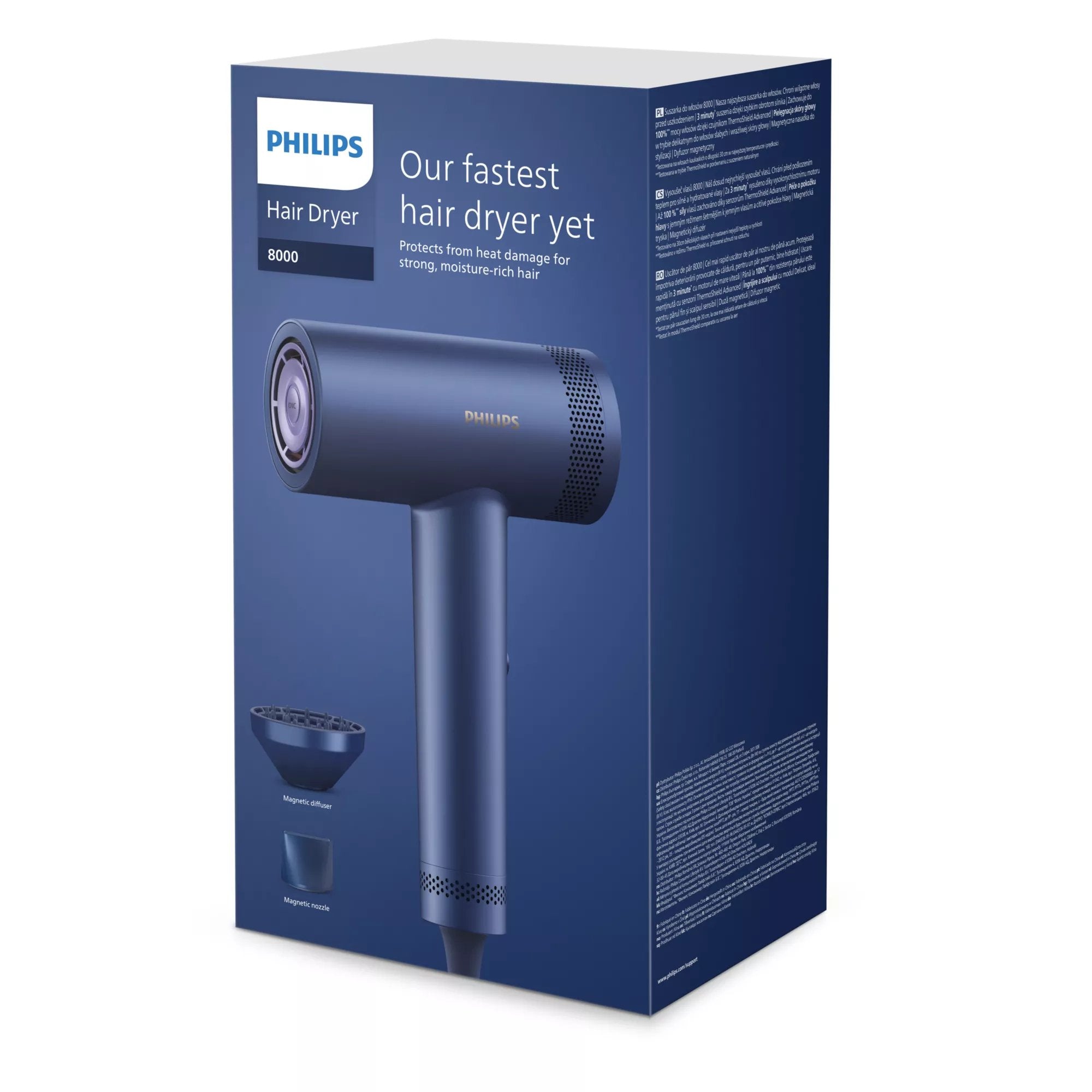 EAN 8720689041560 - Philips 8000 series BHD839/10 secador 1400 W Azul imagen 2