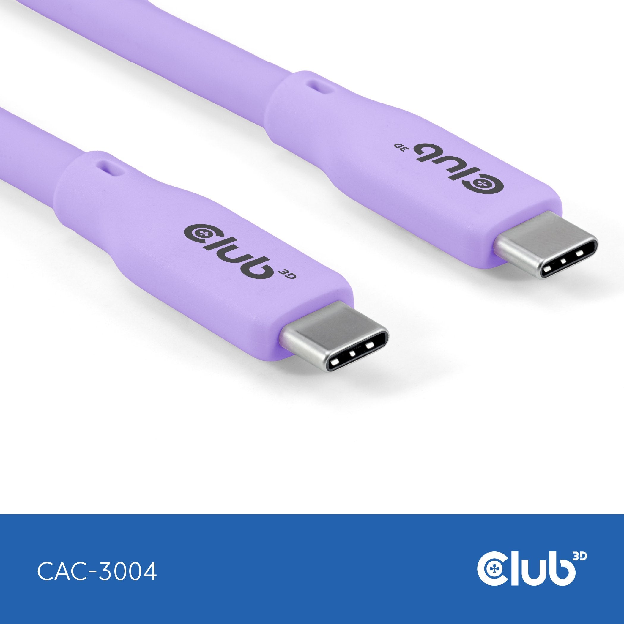 Club3d Lifemyle Usb-C Cable Pd 240w,20gbps 2m Lila M M Retail