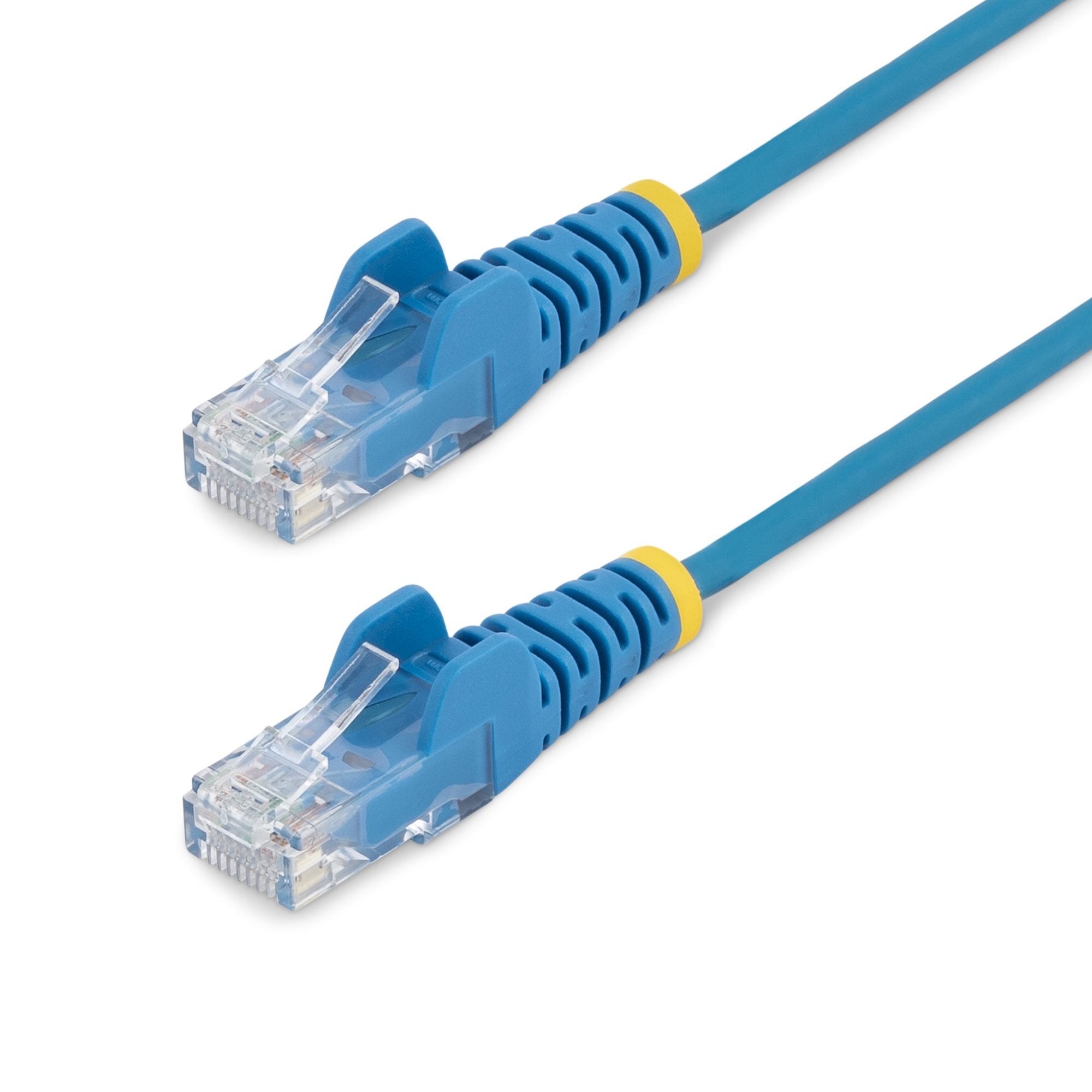 Startech.Com Cable Cat6 De 3m - Delgado - Con Conectores Rj45 Sin Enganches - Azul