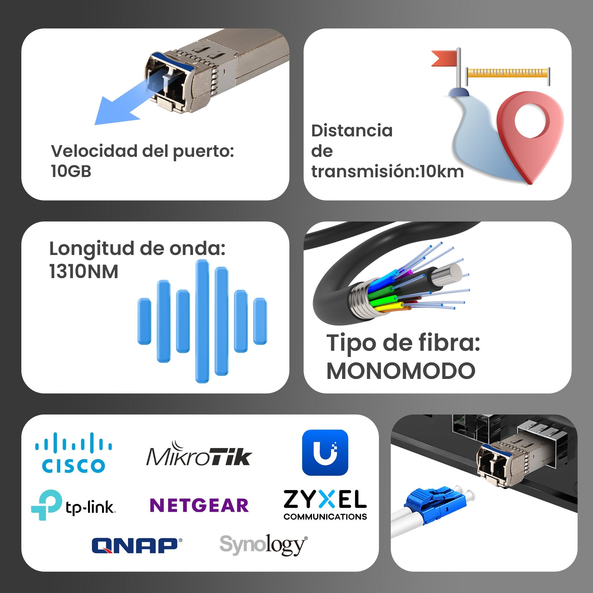 Extralink Sfp+ 10g 1310nm Sm Lc 10km 2-Pack