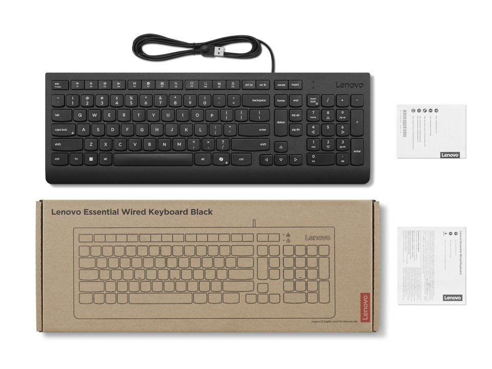 EAN 0195892116318 - Lenovo 4Y41R64647 teclado Hogar / Oficina USB Alemán Negro imagen 3