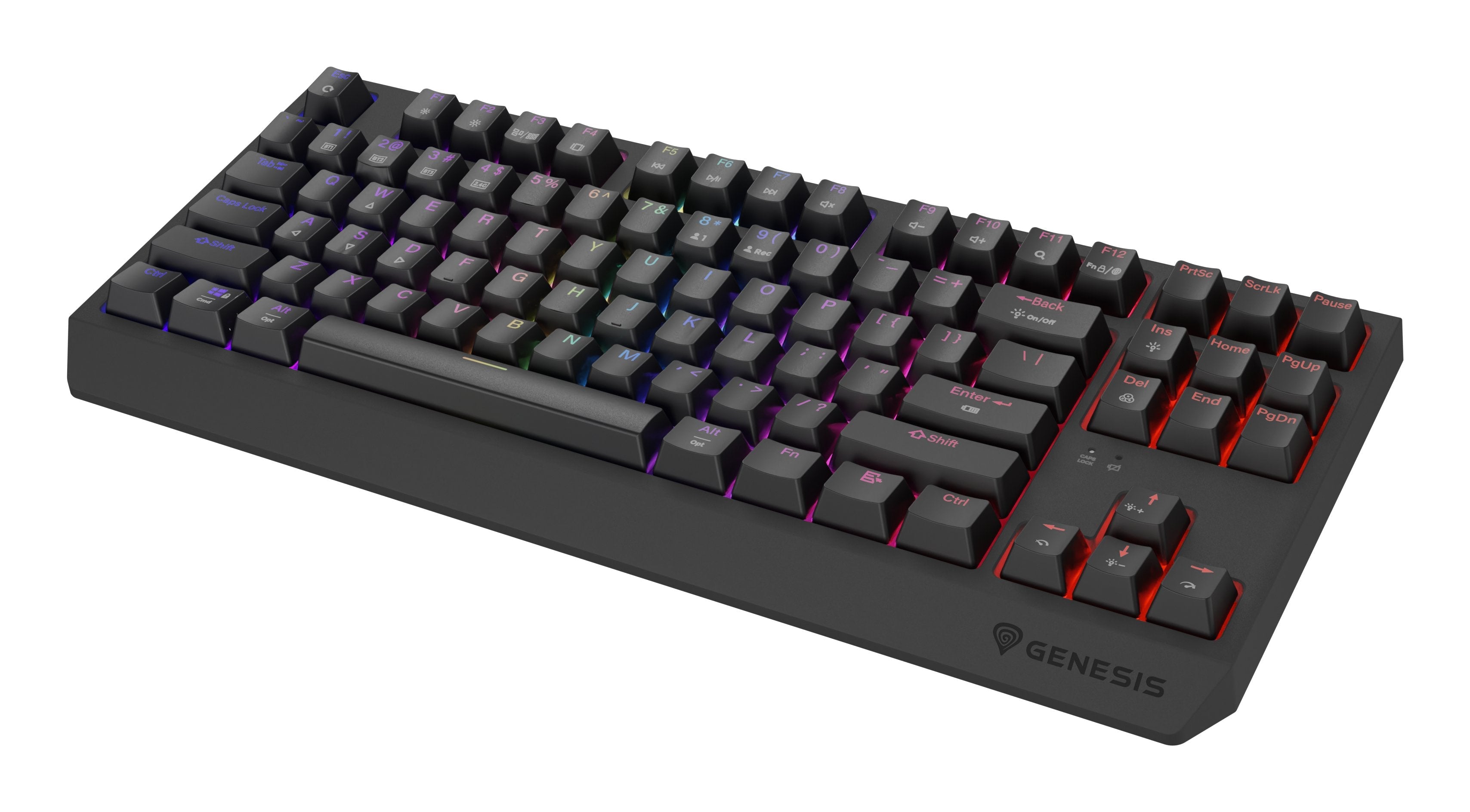 Genesis Thor 230 Tkl Wireless Czarna Rgb Outemu Silent Lemon