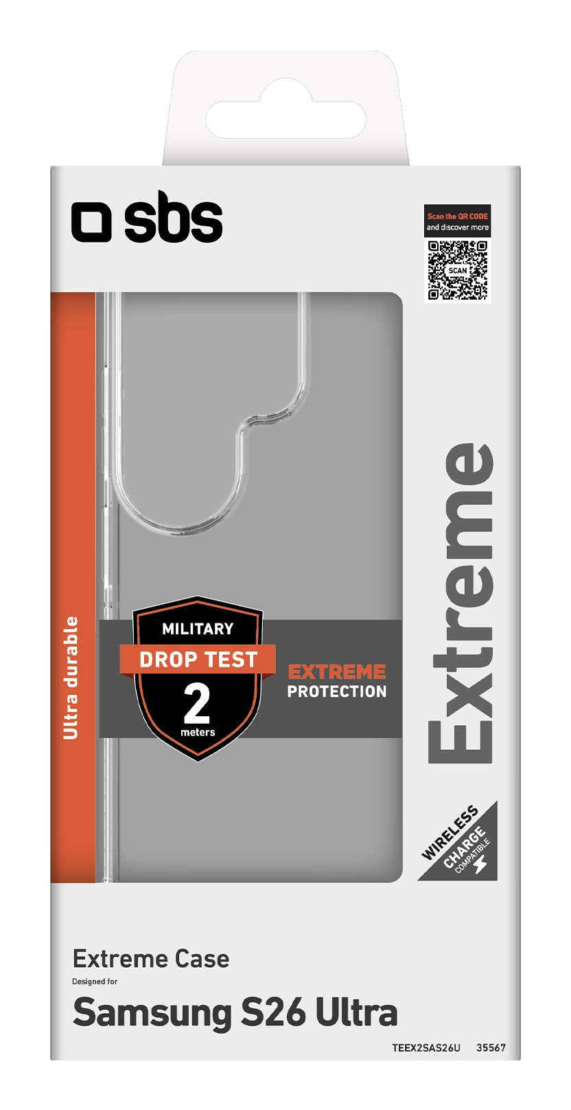 Sbs Extreme 2 Cover Galaxy S26 Ultra Transparent