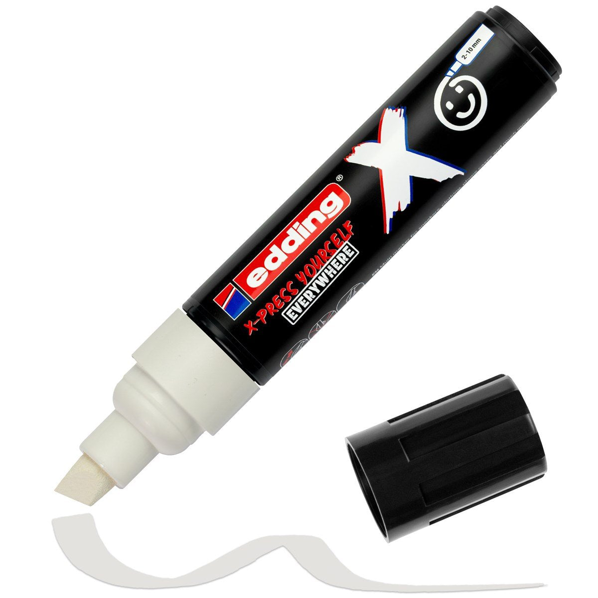 Edding X 6900 Pack De 2 Rotuladores Multisuperficie Permanentes De Tinta Opaca - Punta Biselada Con Trazo 2-10mm -