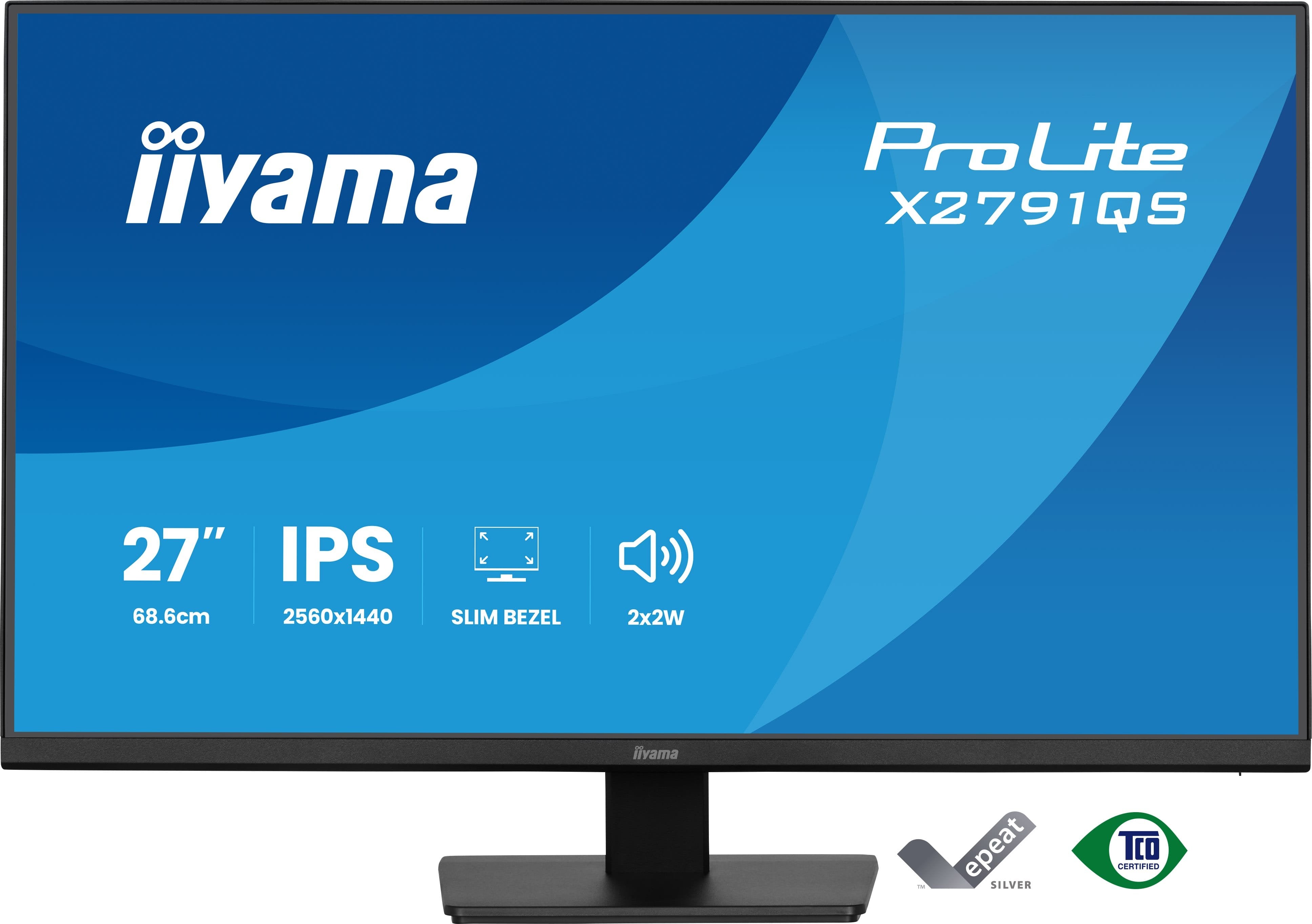 Monitor Iiyama 27" Ips, 4-Side Slim Bezel 2560x1440 75hz