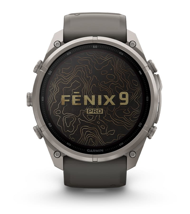Garmin Fenix 9 Pro Inreach Lte 47mm Titanio Con Correa De Silicona En Gris