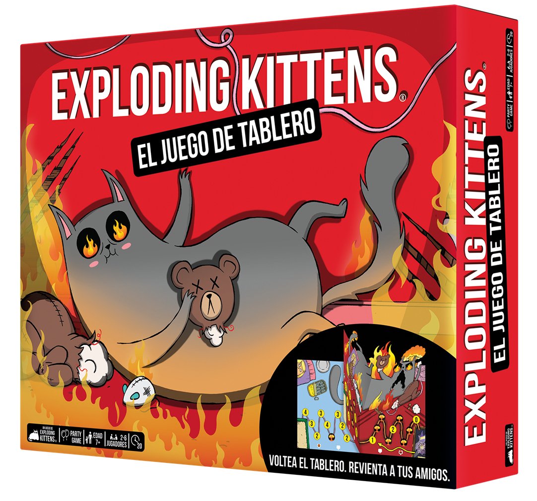 EAN 0810171410634 - Asmodee Exploding Kittens EKIBG01ES juego de tablero Exploding Kittens: The Board Game 20 min Juego de me imagen 1