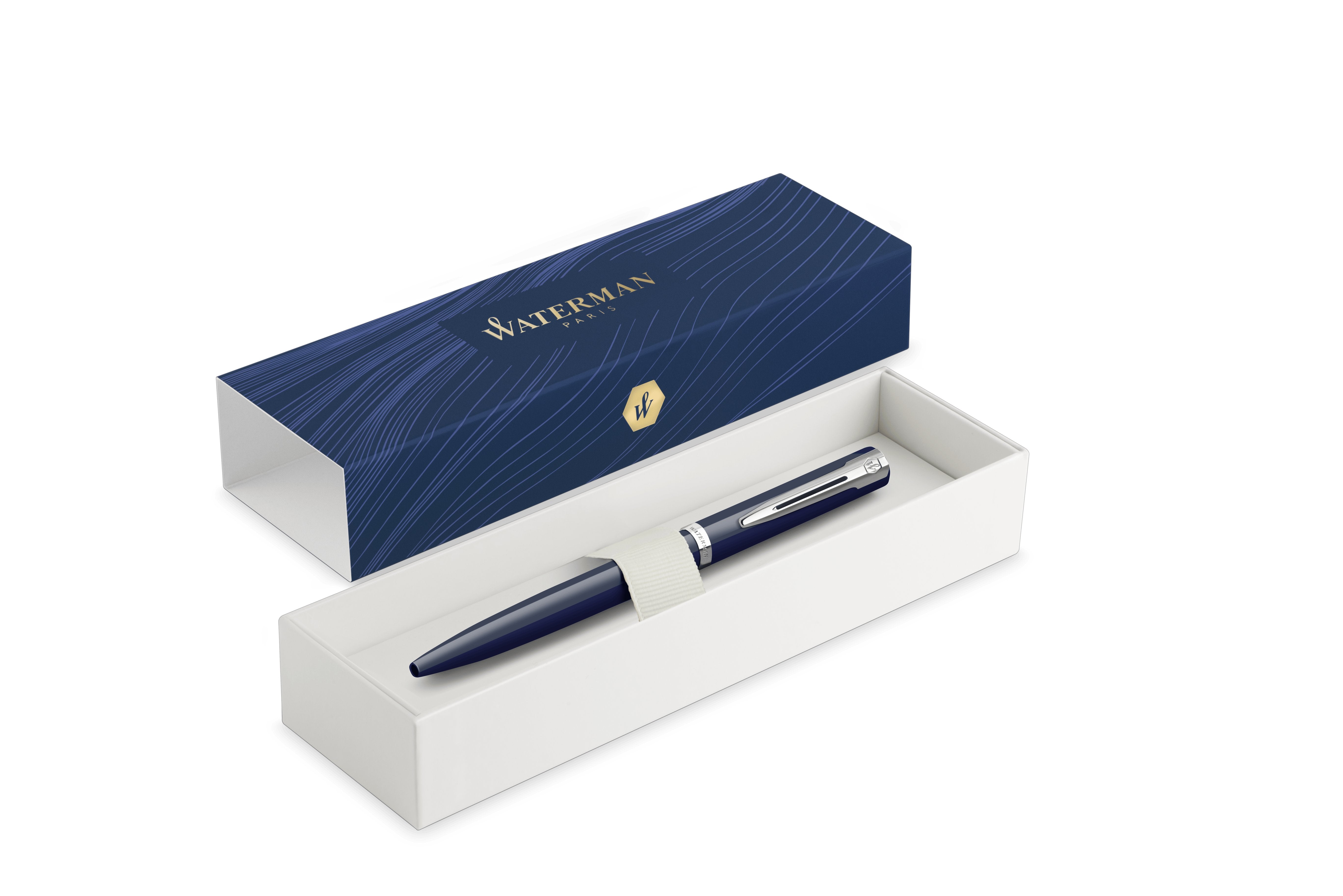 Waterman Bolígrafo Impression Azuler Lack Ct M Azul Caja De Regalo