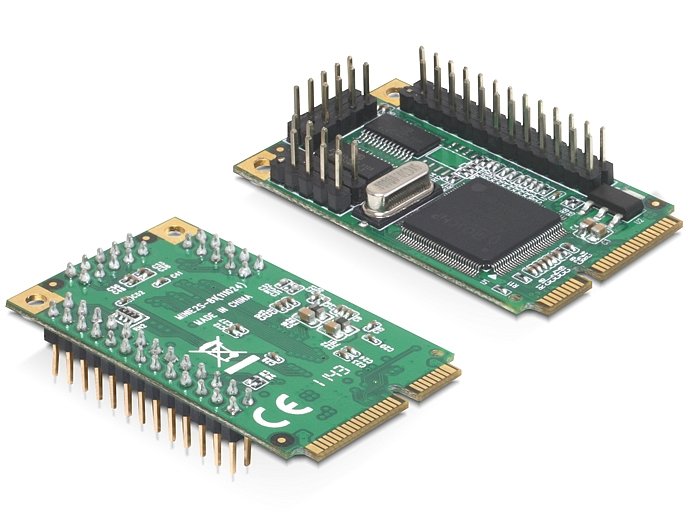 Delock Mini Pcie I O Pcie Full Size 2 X Seriell Rs-232, 1 X Parallel