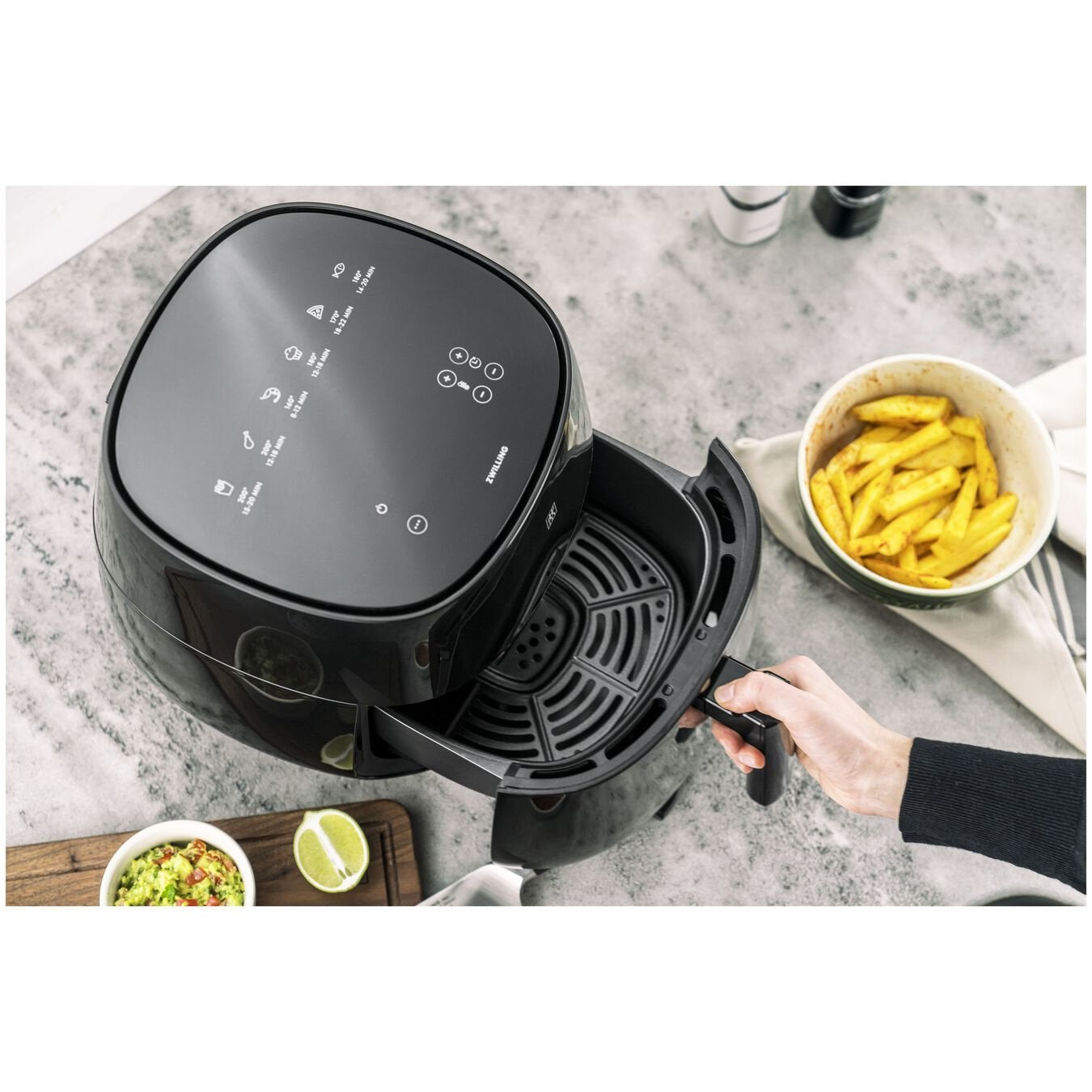 Zwilling Air Fryer 4 L, 6 Programme, Negro