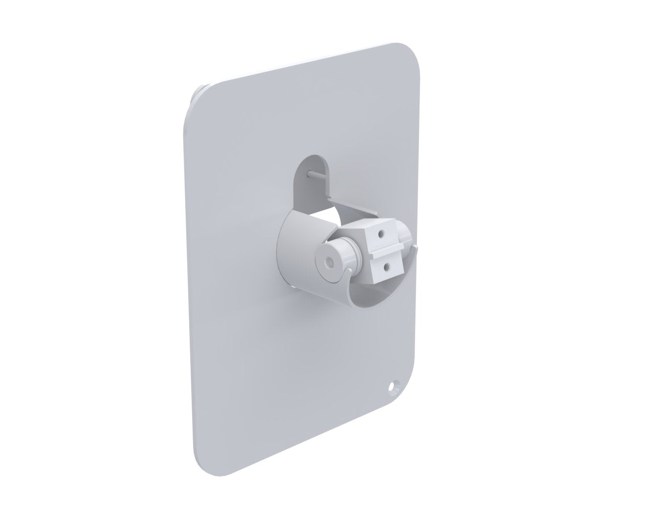 Spacepole® Duratiltt - Extension For Multigript- - Samsung Km24a - White - Front Plate Made For Samsung Kiosk, White - Warranty: 60m