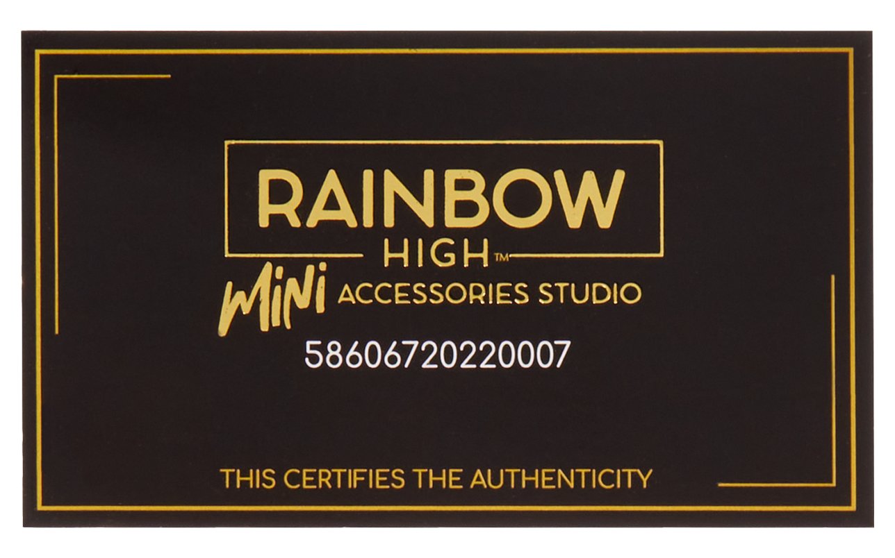 EAN 0035051586067 - Rainbow High Accessories Studio Series 1, H Assortment in PDQ Bolso de muñecas imagen 13