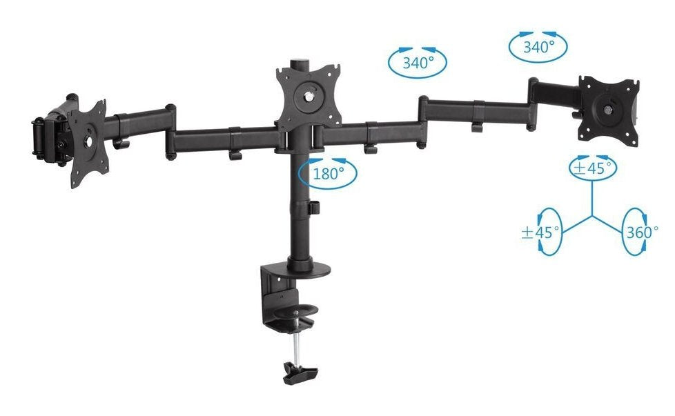 EAN 4251364706398 - PureMounts PM-OFFICE-03 soporte para monitor 68,6 cm (27") Escritorio Negro imagen 3