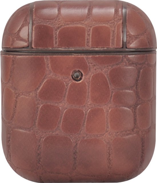 Terratec Funda Para Airpods Airbox Patrón De Piedra Marrón Oscuro
