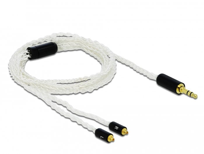 Delock Cable De Audio 3,5 Mm 3 Pin Macho -> 2 X Mmcx Macho 1,20 M