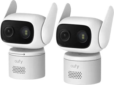 Anker Innovations Eufy Wiredcam C31 2-Cam Pack, Cámara De Seguridad Ip, Interior & Exterior, Inalámbrico, Blanco, 360°, 130°
