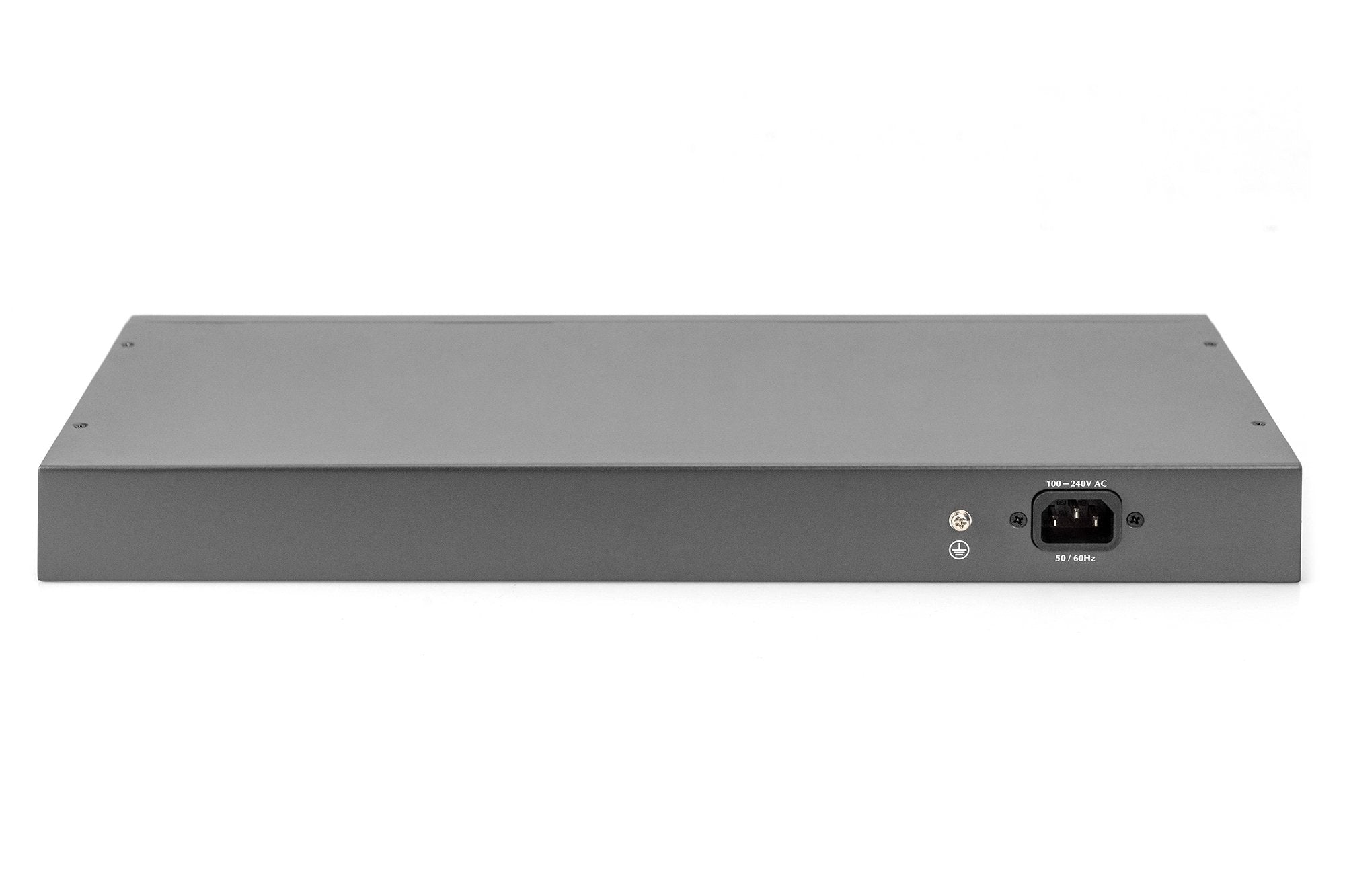 Digitus Dn-95343 Switch No Administrado Fast Ethernet (10/100) Negro, Plata 1u Energía Sobre Ethernet (Poe)