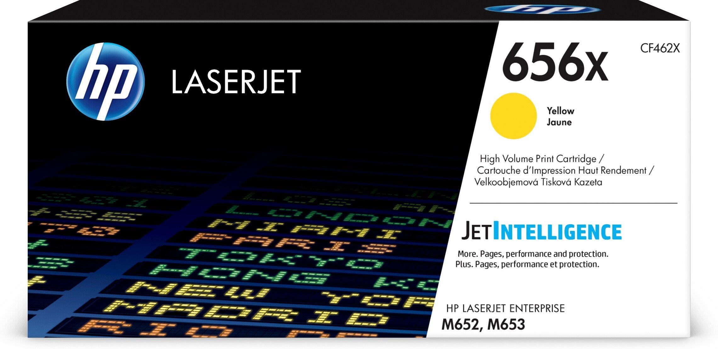 EAN 0889894325471 - HP 656X High Yield Yellow Original LaserJet Toner Cartridge cartucho de tóner 1 pieza(s) imagen 1