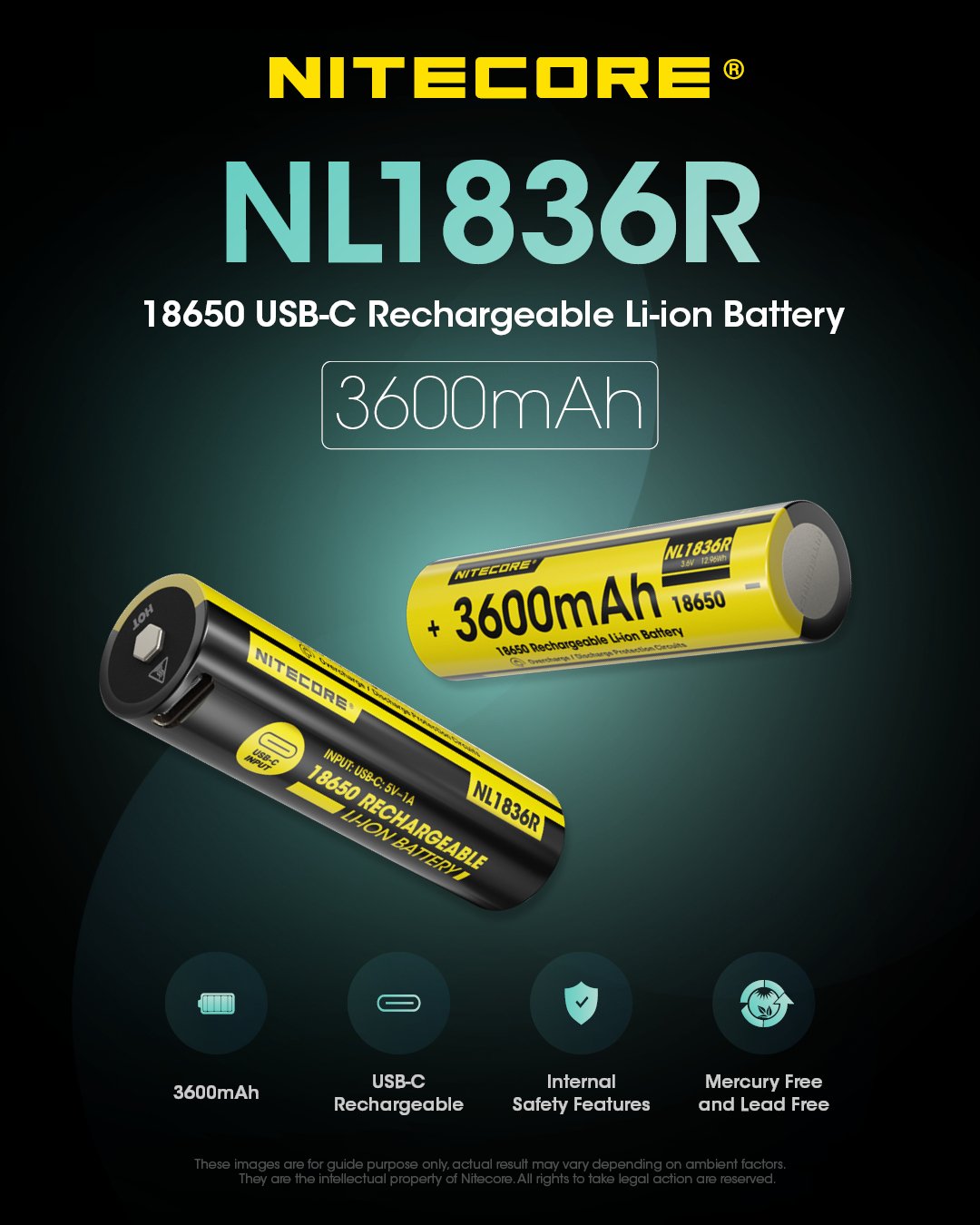 EAN 6952506495993 - Nitecore NL1836R batería recargable industrial Ión de litio 3600 mAh 3,6 V imagen 12