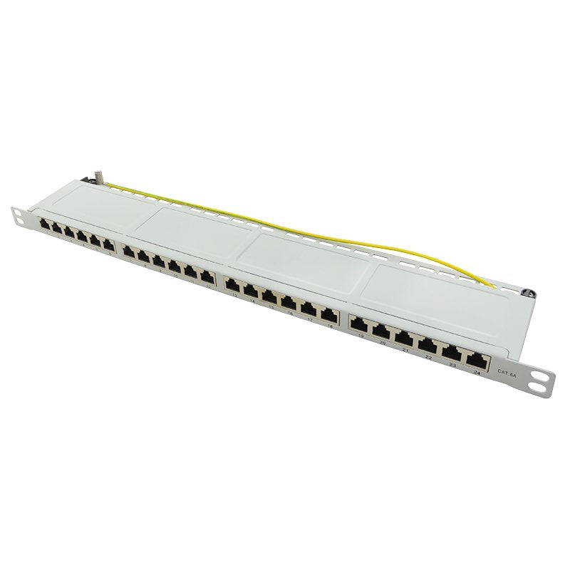 Logilink Patchpanel Cat.6a De 19 ", 24 Puertos, Gris, 0,5 U