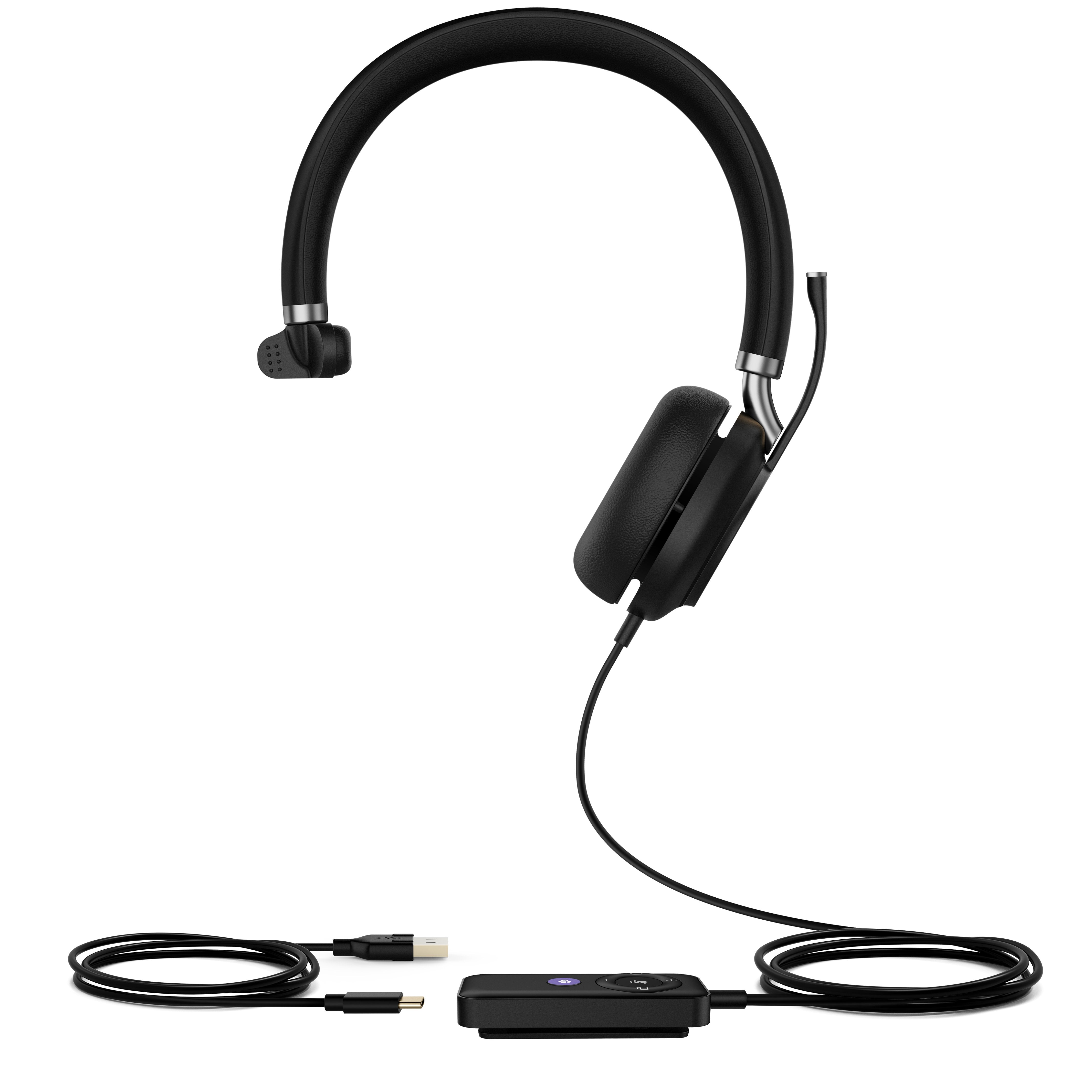 Yealink Bluetooth Headset - Uh38 Mono Teams -W/O Bat Usb-C