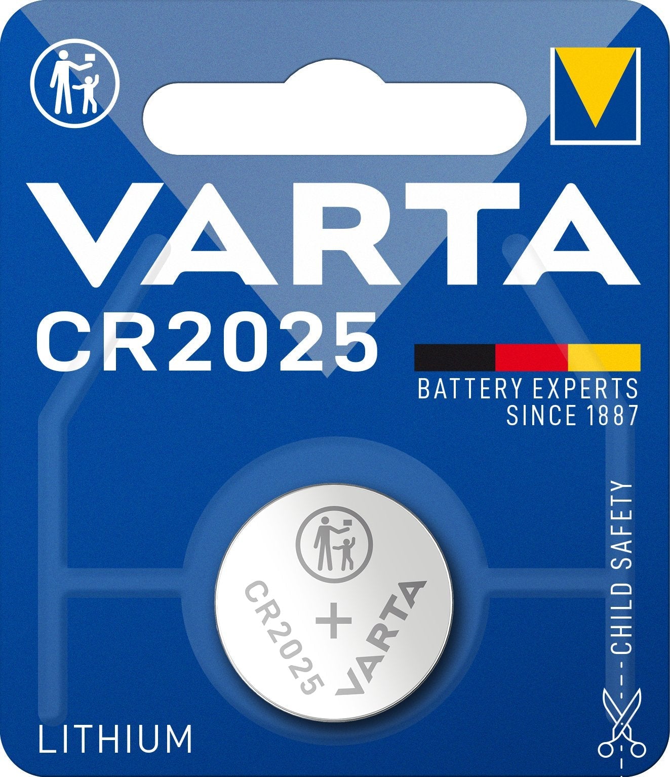 Pila De Botón Cr2025 Varta 3v 170mah  Blister 1u