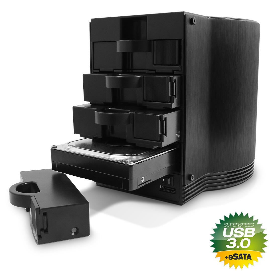 Fantec Sq-35u3e-6g Raid Schwarz 4x3,5  Sata Hdd Usb3.0 Esata