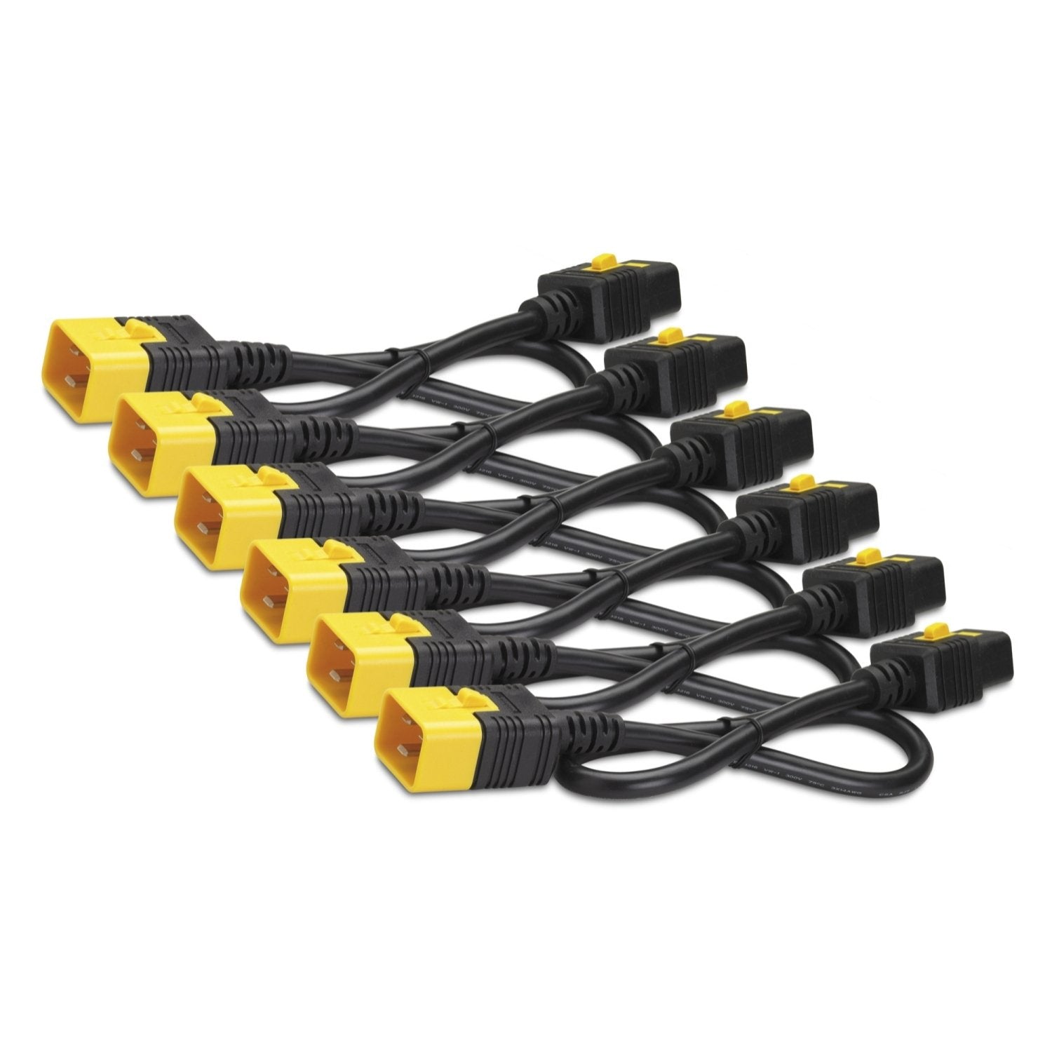 Apc Schneider Electric Color Coded Locking Power Cords - Cable De Alimentación - Iec 60320 C20 A Iec 60320 C19 - Azul (Paquete Con 6)
