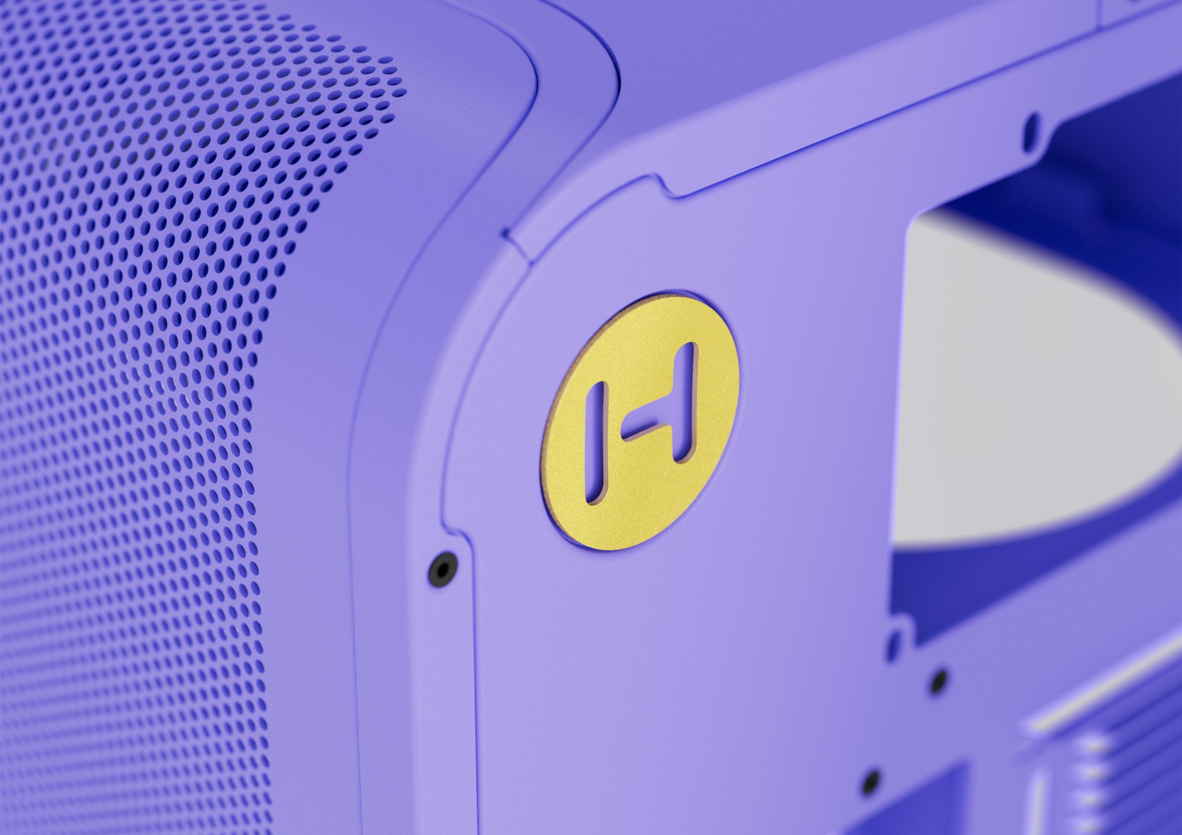 Hyte X50, Caja Torre Violeta, Vidrio Templado Cs-Hyte-X50g-Tm