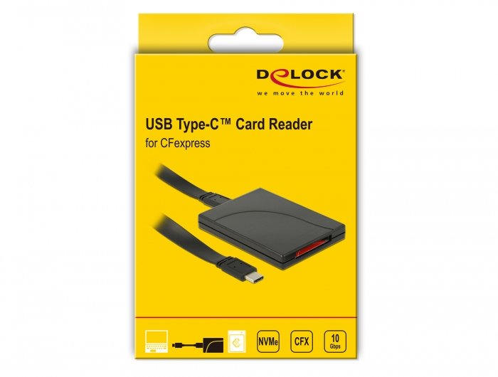 Delock 91749 Lector De Tarjetas Usb Type-C Para Tarjetas De Memoria Cfexpress