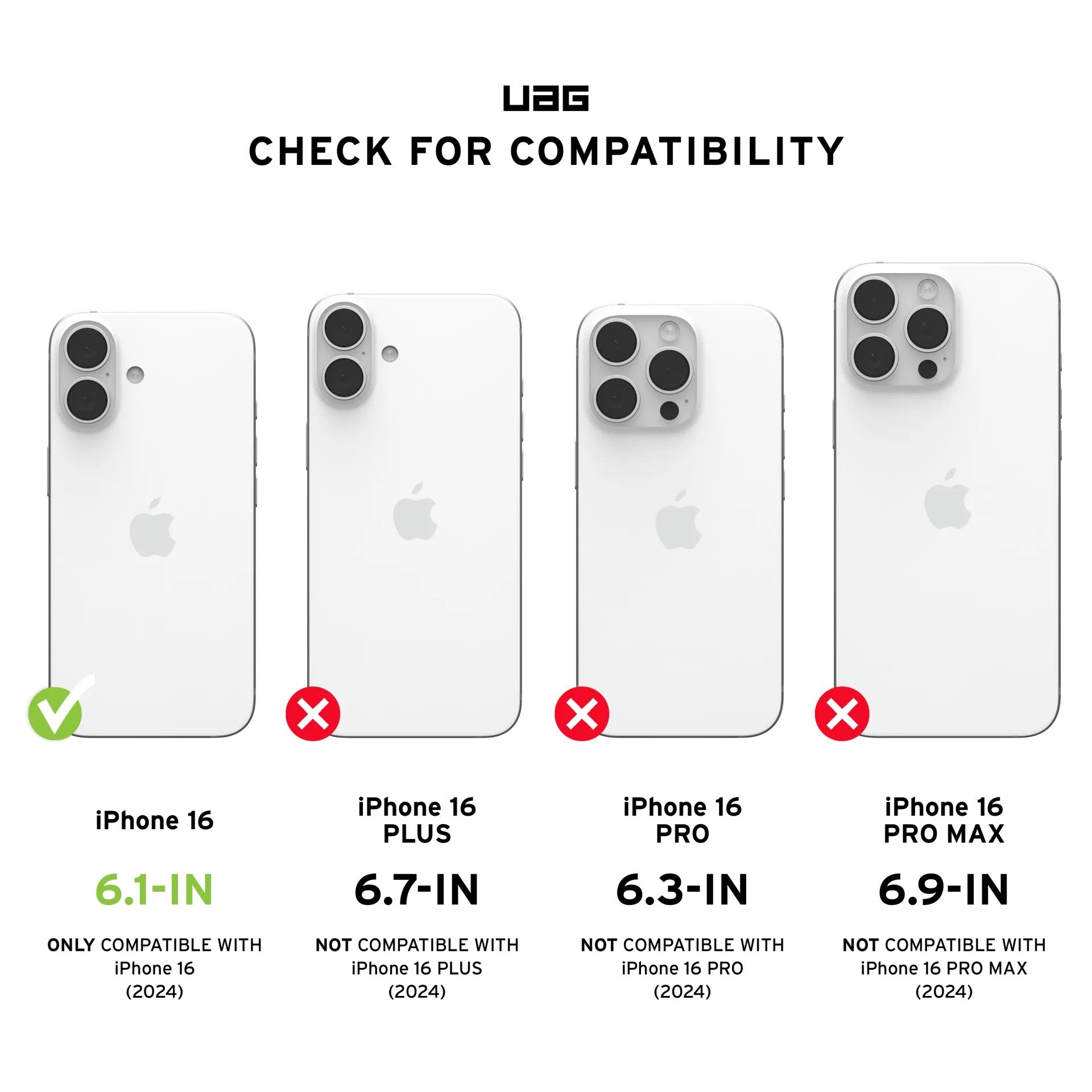 Funda Uag Ringo Plyo Ice White Apple Iphone 16