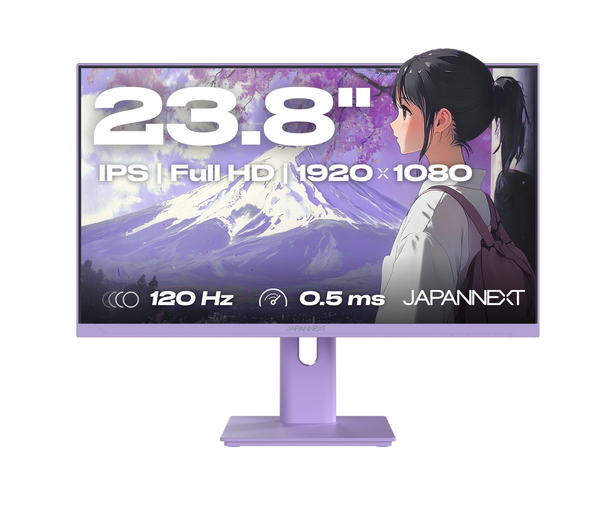 EAN 4589511175781 - JAPANNEXT JN-I238FHD120F-HSP-PP pantalla para PC 60,5 cm (23.8") 1920 x 1080 Pixeles Full HD LCD Púrpura imagen 1