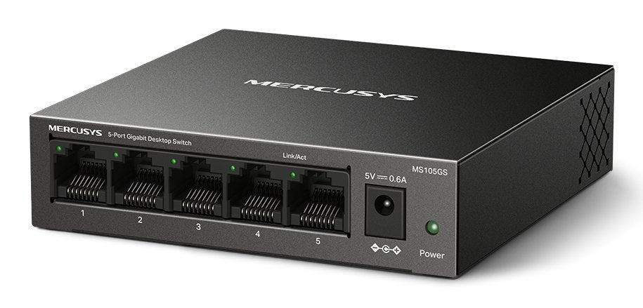 EAN 6957939001315 - Mercusys MS105GS switch No administrado Gigabit Ethernet (10/100/1000) Negro imagen 2