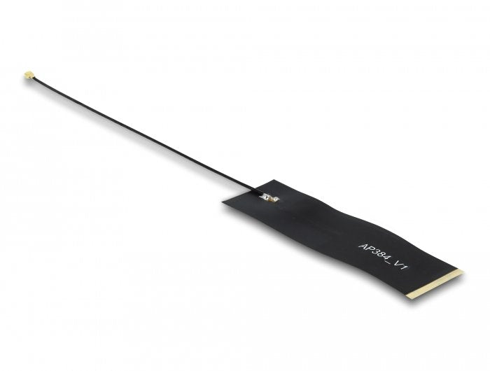 Delock Lora Antenne 863 - 928mhz 4mhf Stecker 1.68 Dbi 15cm 1.13 Fpc Schwarz Klebemontage