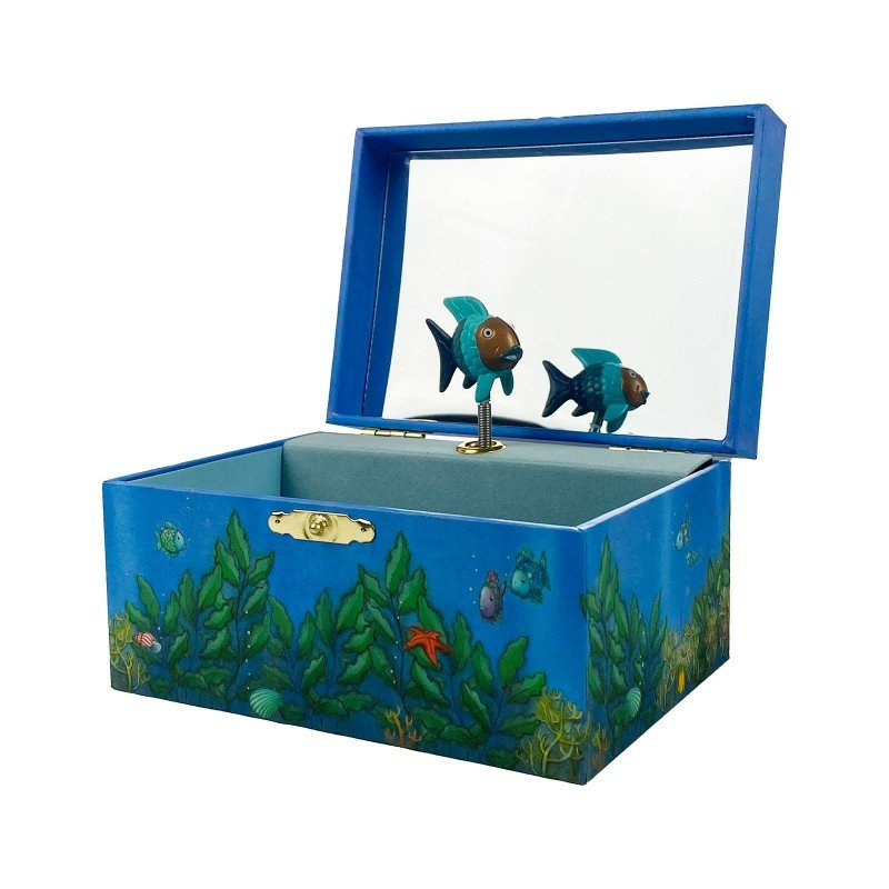 Trousselier Jewellery Music Box Rainbow Fish, Night Glow