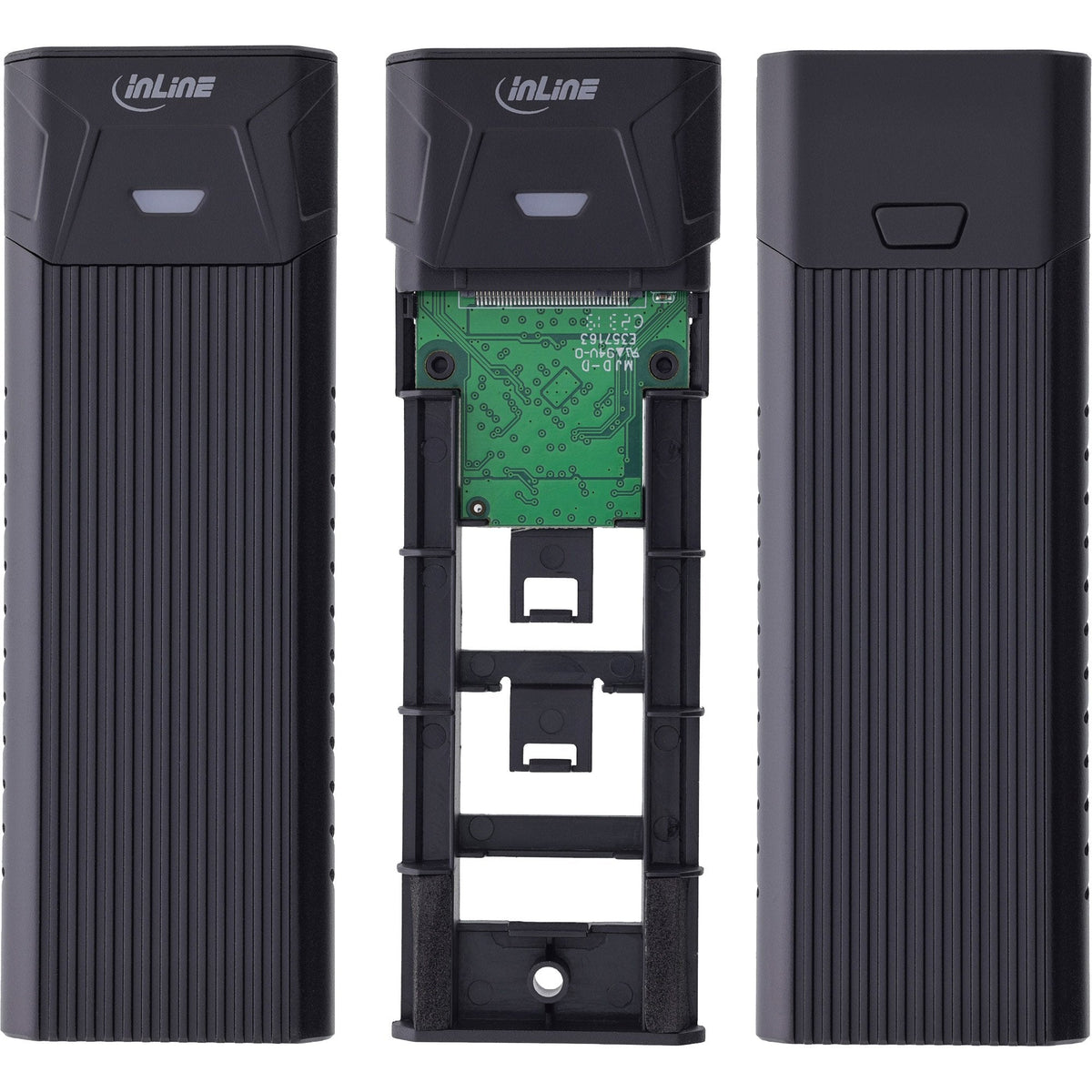 Inline Caja Externa Usb3.2 Gen.2 Usb Tipo-C A M.2 Ssd (Pcie Nvme Y Sata) Sin Herramientas