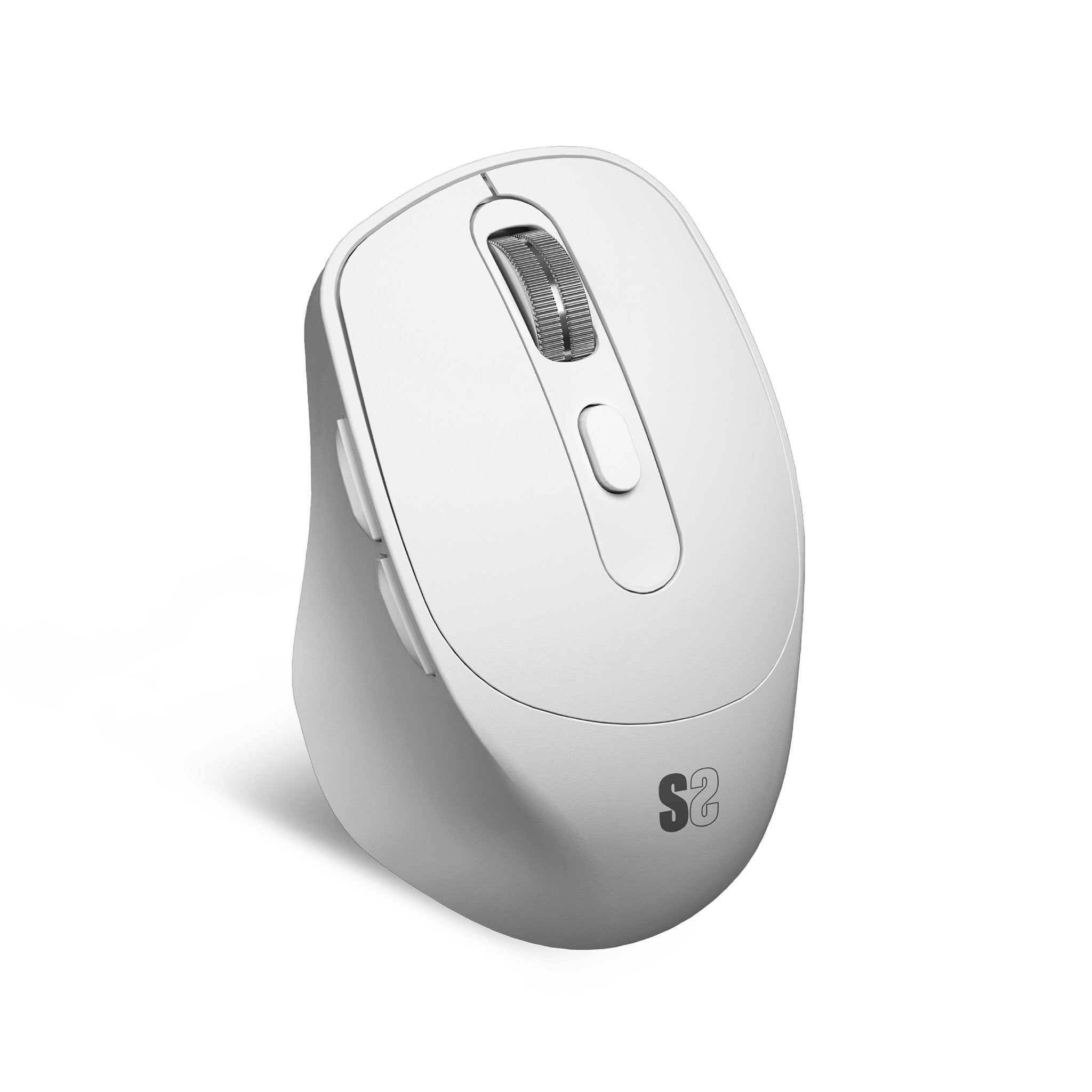 Raton Subblim Confort Ergo Dual  Inalambrico Bluetooth, Usb 2.4ghz 2400dpi - 5 Botones - Uso Diestro - Blanco