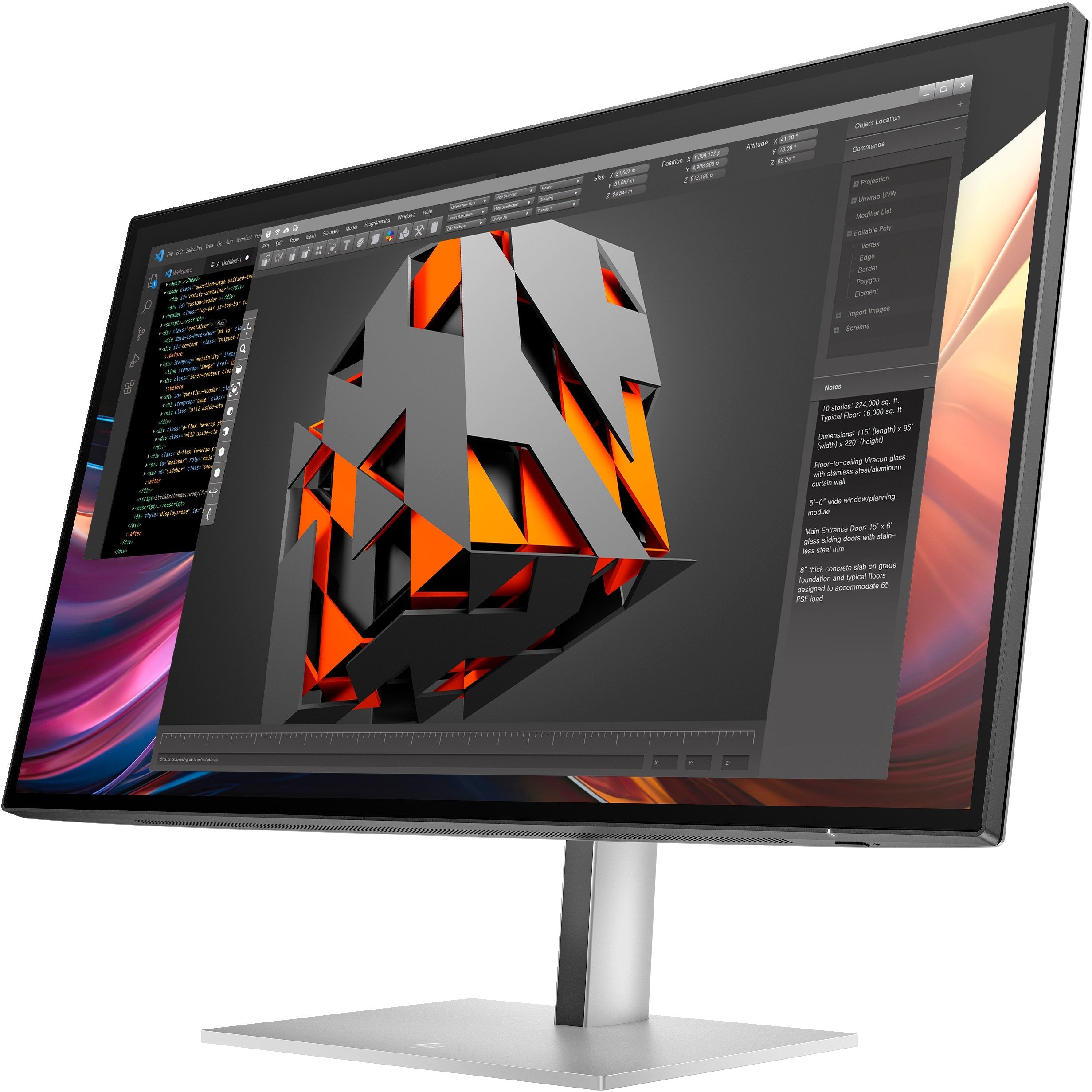 EAN 5715063476406 - HP Series 7 Pro 27 inch QHD Monitor - 727pq PVC Free pantalla para PC 68,6 cm (27") 2560 x 1440 Pixeles Q imagen 3