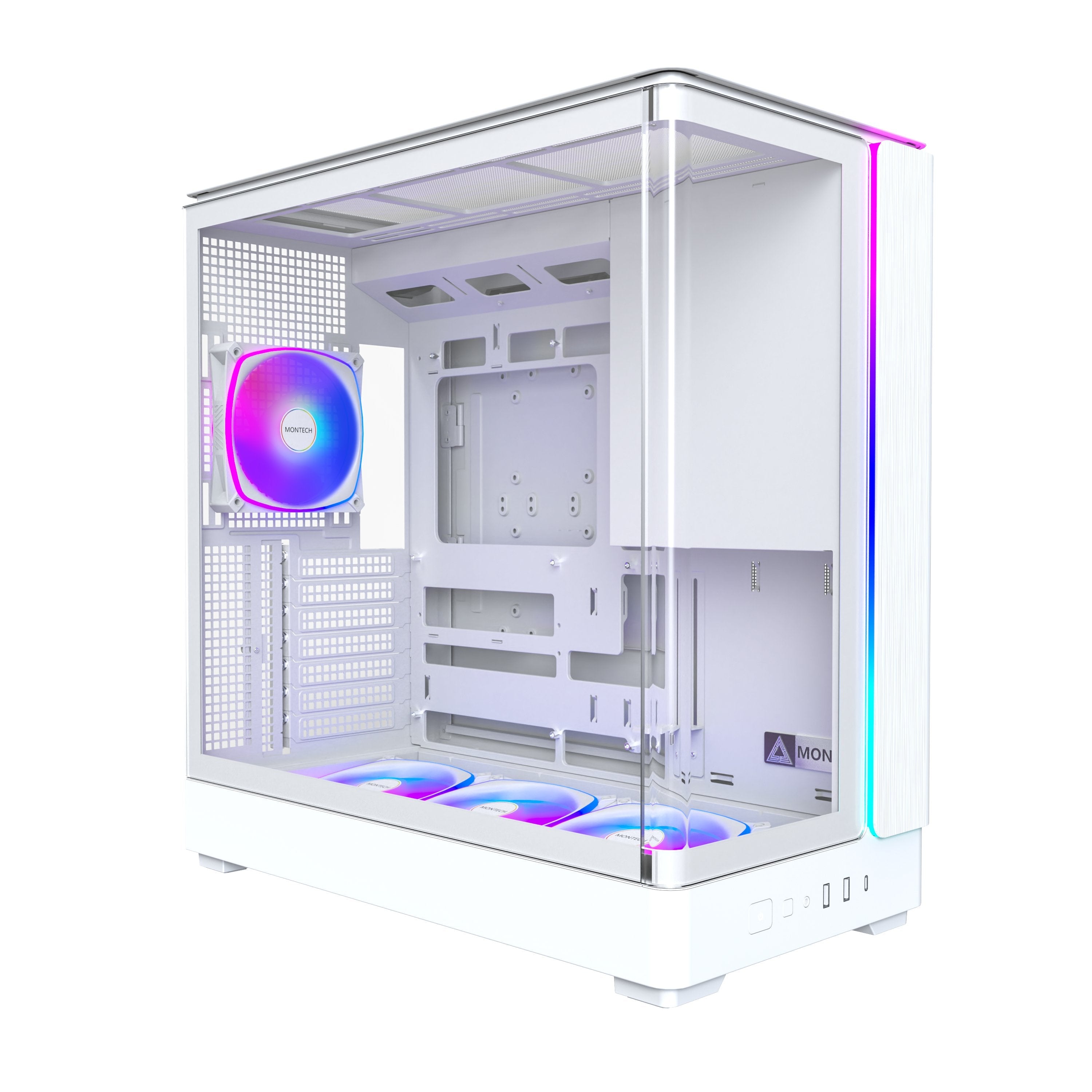 Caja  Pc Montech King 45 Pro Blanca King 45 Pro (W)