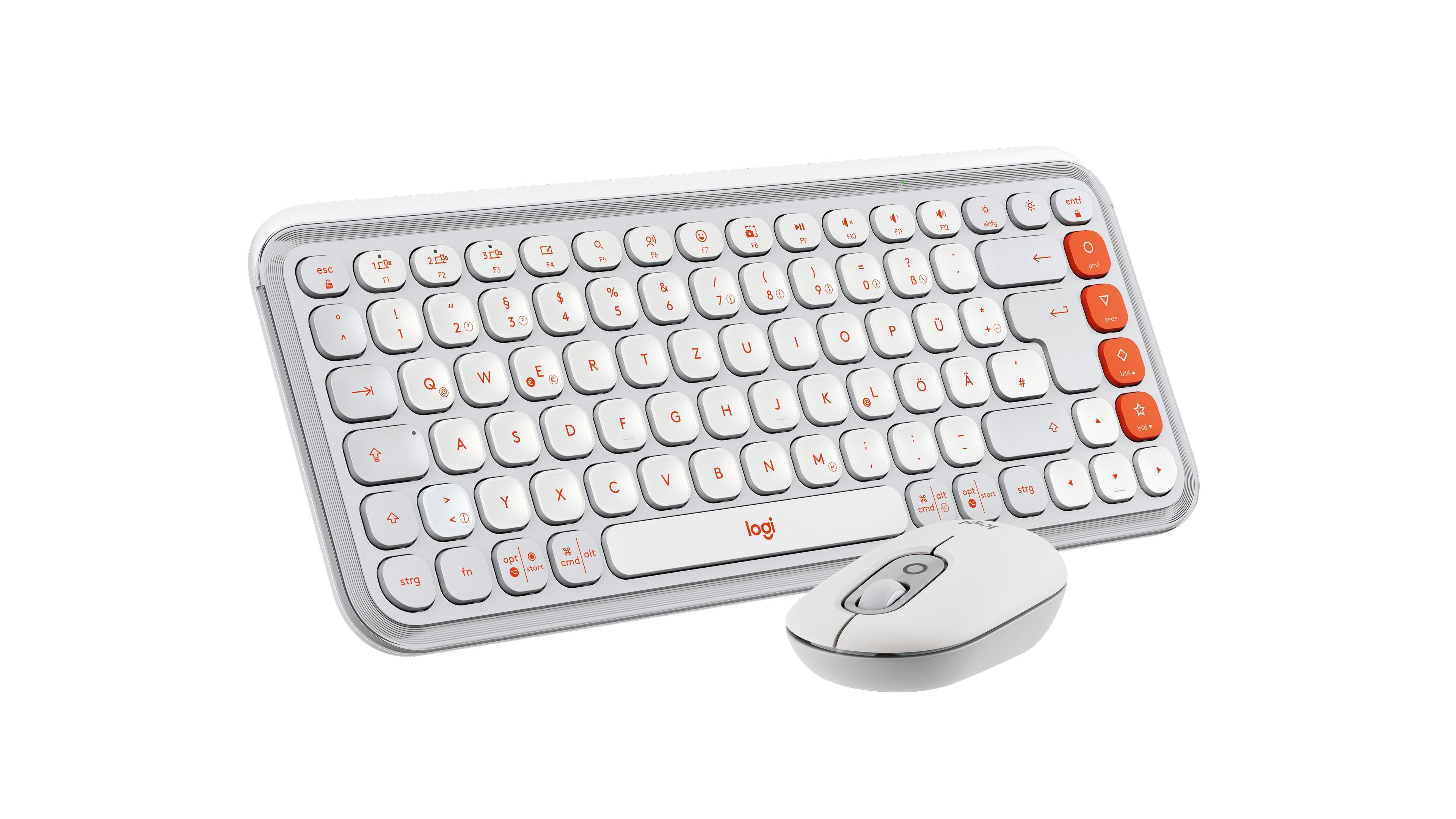 EAN 5099206127661 - Logitech 920-013107 teclado Ratón incluido Universal Bluetooth QWERTZ Alemán Blanco imagen 4